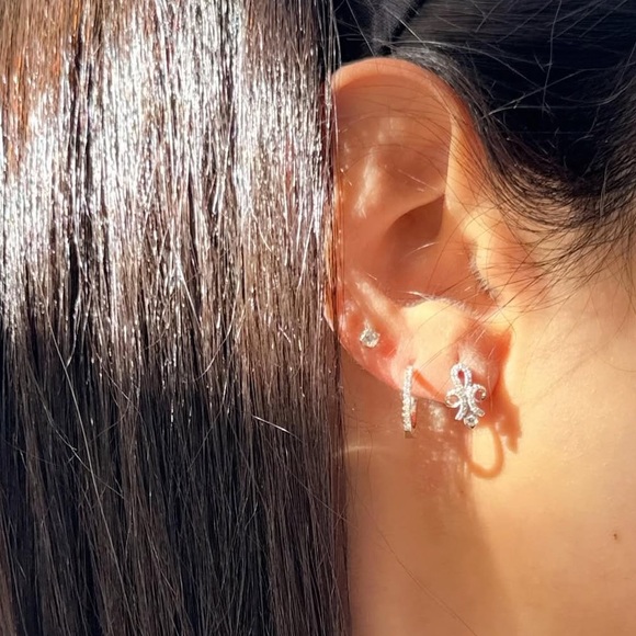 diamond earrings - Picture 2 of 4